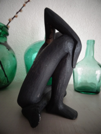 Beeldje abstract - hout