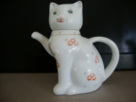 Vintage theepotje poes - kat - Chinees - VERKOCHT