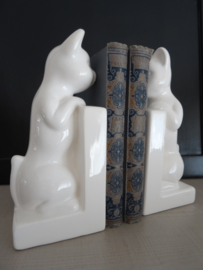 Boekensteunen poes - kat - vintage - VERKOCHT