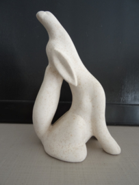 Beeldje hond hondje - wit - VERKOCHT
