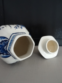 Delfts blauwe dekselpot - VERKOCHT