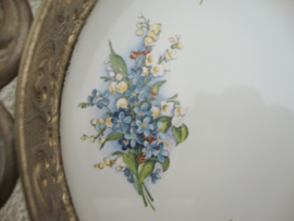 Dienblad brocante - bloemetjes - VERKOCHT