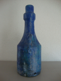 Vintage lamp - Keramiek - A. Moerings Gouda - blauw - VERKOCHT