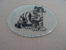 Raamhanger - glas - poes - kat - VERKOCHT