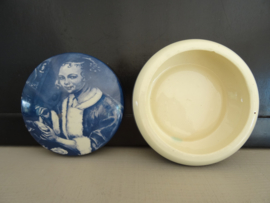Delfts blauw dekselpotje - handpainted - VERKOCHT