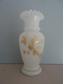 Vaas opaline - wit goud - VERKOCHT