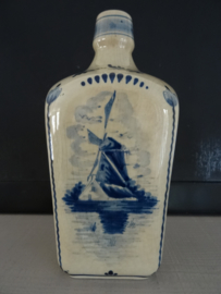 Kruik - Fles De Kuyper's Distilleries schiedam -Delfts blauw - VERKOCHT