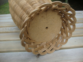 Rotan vloervaas - vintage - VERKOCHT