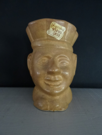 Vintage Vieux gres - (bloem)pot hoofd - VERKOCHT