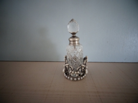 Decoratief parfumflesje in houder - VERKOCHT