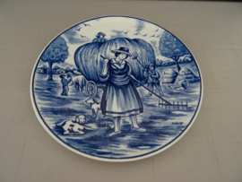 Wandbordje Delfts blauw - zomer - VERKOCHT