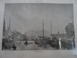 Prent - Jacob Maris - Stadsgezicht