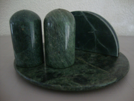 Vintage kaasplankje - groen marmer - VERKOCHT