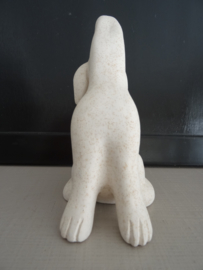 Beeldje hond hondje - wit - VERKOCHT