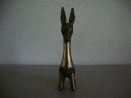 Vintage beeldje ezel - koper/messing - VERKOCHT