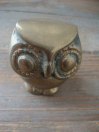 Koperen uiltje - vintage - VERKOCHT