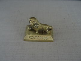 Koperen beeldje - Leeuw van Waterloo - Napoleon