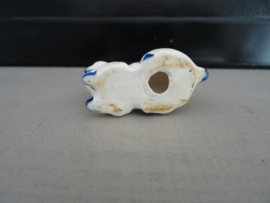 Beeldje - letterbakfiguurtje - poes - kat - Delfts blauw - VERKOCHT