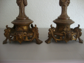 Set zware kandelaren - ca. 1920 - VERKOCHT