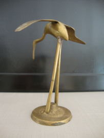 Messing / koper vogel  - vintage - VERKOCHT