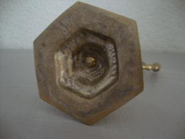 Joodse kandelaar - koper of messing - VERKOCHT