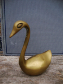 Beeldje koperen zwaan - VERKOCHT