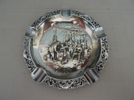 Verzilverde asbak