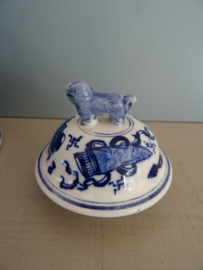 Dekselpot - Delfts aardewerk - Delfts blauw - VERKOCHT