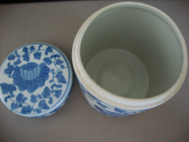 Chinese pot dekselpot - blauw wit - VERKOCHT
