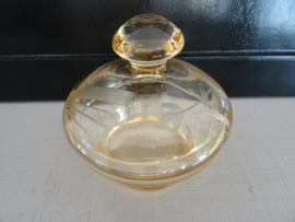 Vintage glazen potje - dekselpotje - VERKOCHT