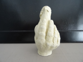 Beeldje duif op hand - VERKOCHT