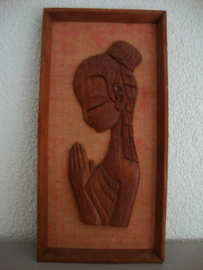 Vintage schilderijtje - hout - VERKOCHT