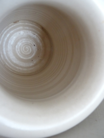 Vaas - keramiek - creme - vintage - brocante - VERKOCHT