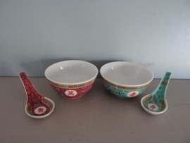 Chinese rijstkom - roze - VERKOCHT
