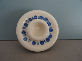 Kandelaar keramiek - Blauw / wit - VERKOCHT