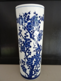 Chinese vaas - blauw/wit - VERKOCHT