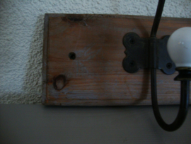 Kapstok hout - 3 haken - VERKOCHT