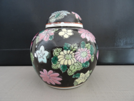 Chinese gemberpot - famille noir - VERKOCHT