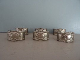 Servetringen - zilverkleurig - Set van 6 - VERKOCHT