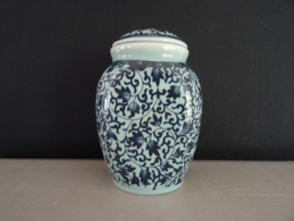 Dekselpotje Chinees - groen/blauw - VERKOCHT