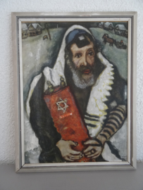 Rabbi with Torah - Marc Chagall - VERKOCHT