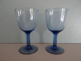 Glas blauw - VERKOCHT