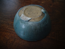 Keramiek schaaltje - blauw - gemerkt