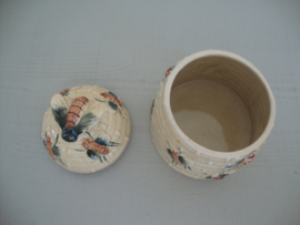 Vintage honingpotje bijen - bijenkorf - VERKOCHT