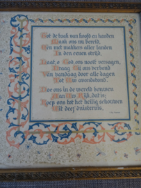 Kalligrafie tekst - Nelly ten Have - VERKOCHT