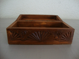 Houten kistje - Fries kerfsnijwerk - volkskunst - VERKOCHT