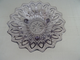 Vintage schaaltje - paars - glas - VERKOCHT