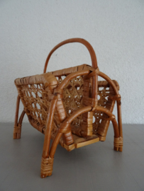 Vintage post mandje - mini lectuurmand - VERKOCHT