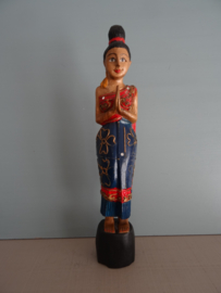 Sawadee beeldje - Thailand - hout - VERKOCHT