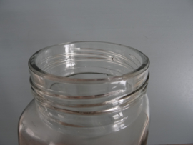 Vintage voorraadpot - glas - bakeliet deksel - VERKOCHT